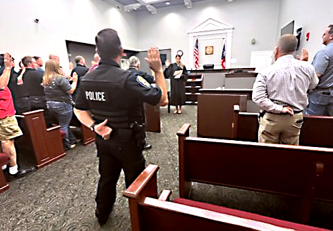 Fair police take oath of office | News, Sports, Jobs - Salem News